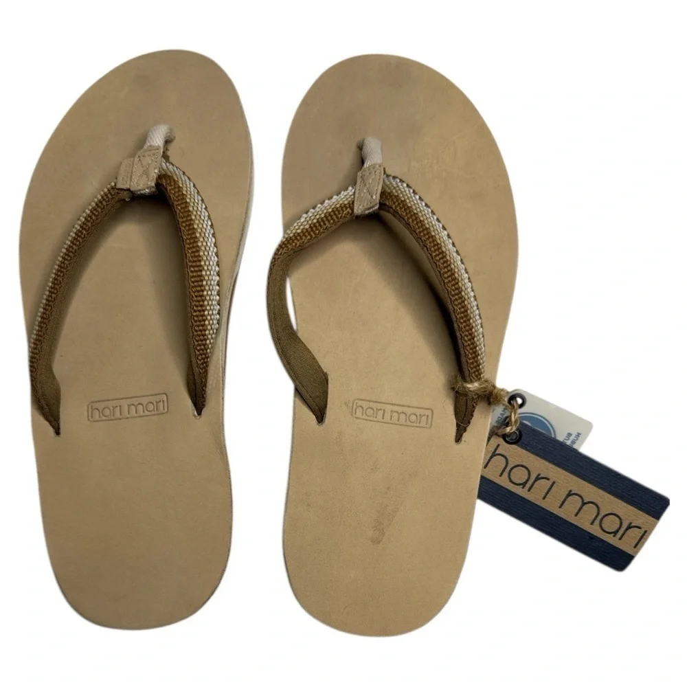 Hari Mari Scouts Women’s Flip Flops Sandals Tobacco Breeze Size 8 NWT